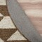 Homeroots 6 ft. Round Brown, Tan & Cream Bohemian Geometric Area Rug 396187 - alternate 5